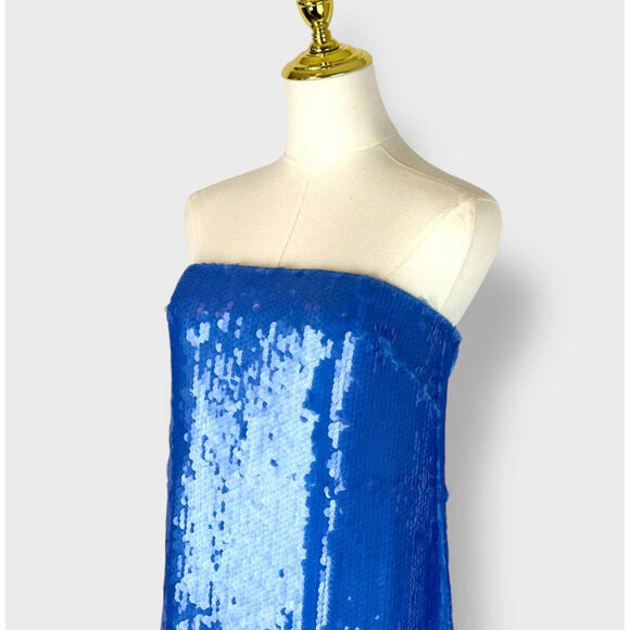 NWT $600 STAUD Casey Sequin Beaded Gown Dress Midi Designer 4/small - Picture 2 of 14